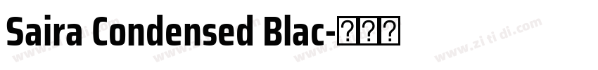 Saira Condensed Blac字体转换